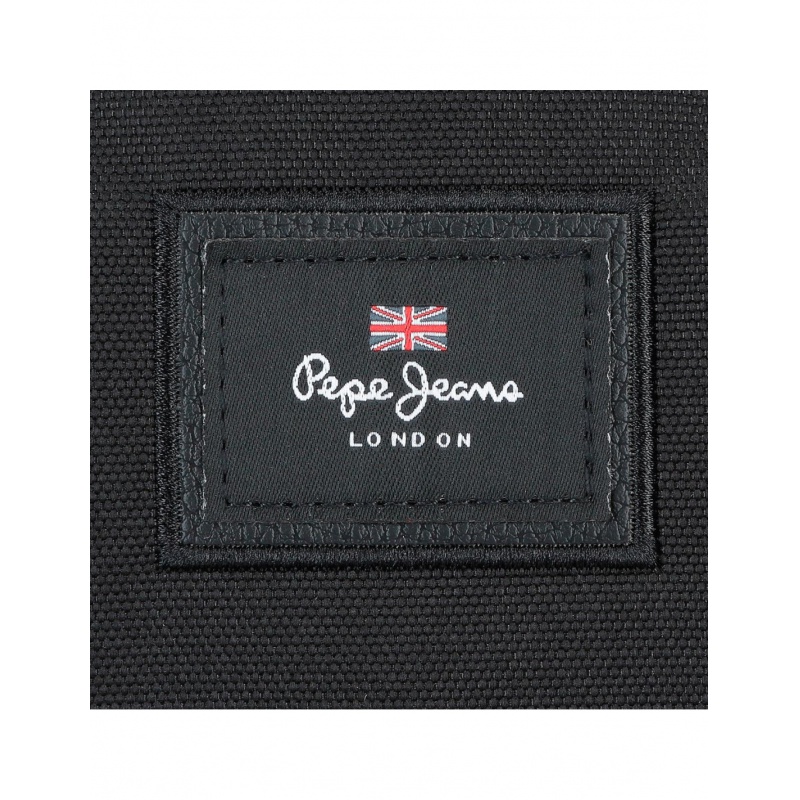 Batoh Pepe Jeans Aris Evergreen čierny | Dvojkomorový cestovný batoh