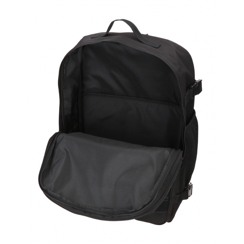 Batoh Pepe Jeans Aris Evergreen černý | Dvoukomorový cestovní batoh