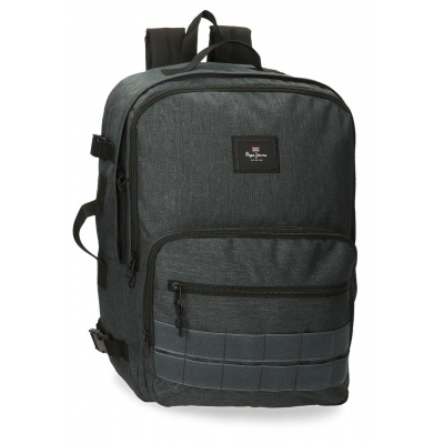 Cestovní batoh Pepe Jeans Aris Evergreen dark denim – dvoukomorový batoh na notebook 15,6"