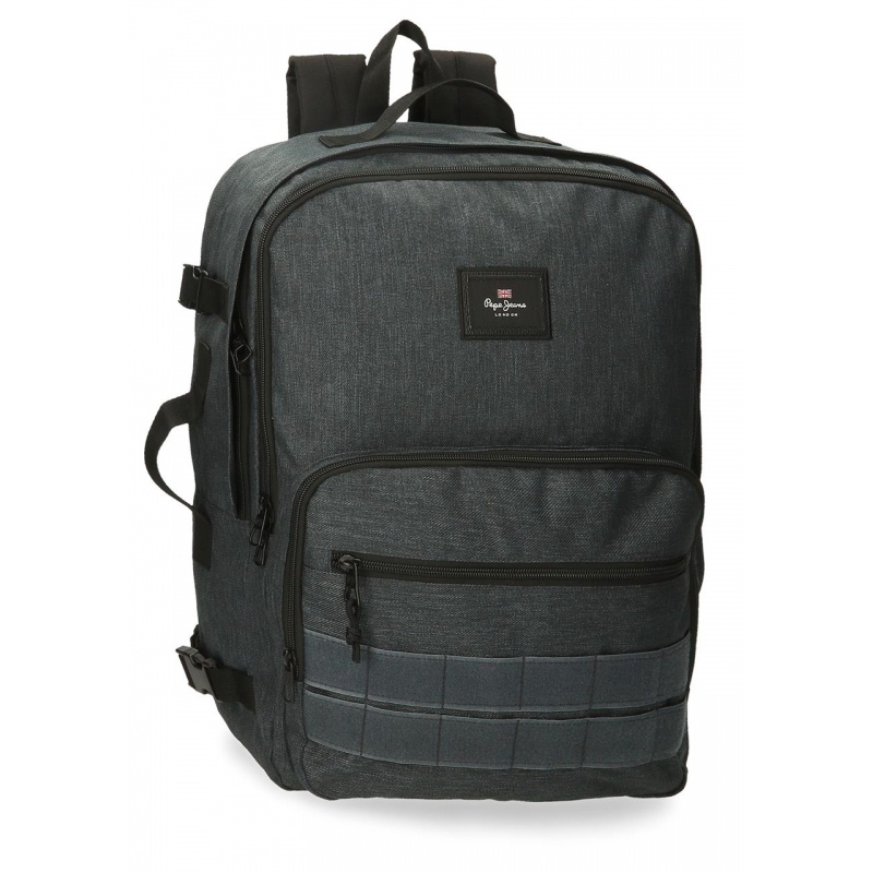 Cestovní batoh Pepe Jeans Aris Evergreen dark denim – dvoukomorový batoh na notebook 15,6"