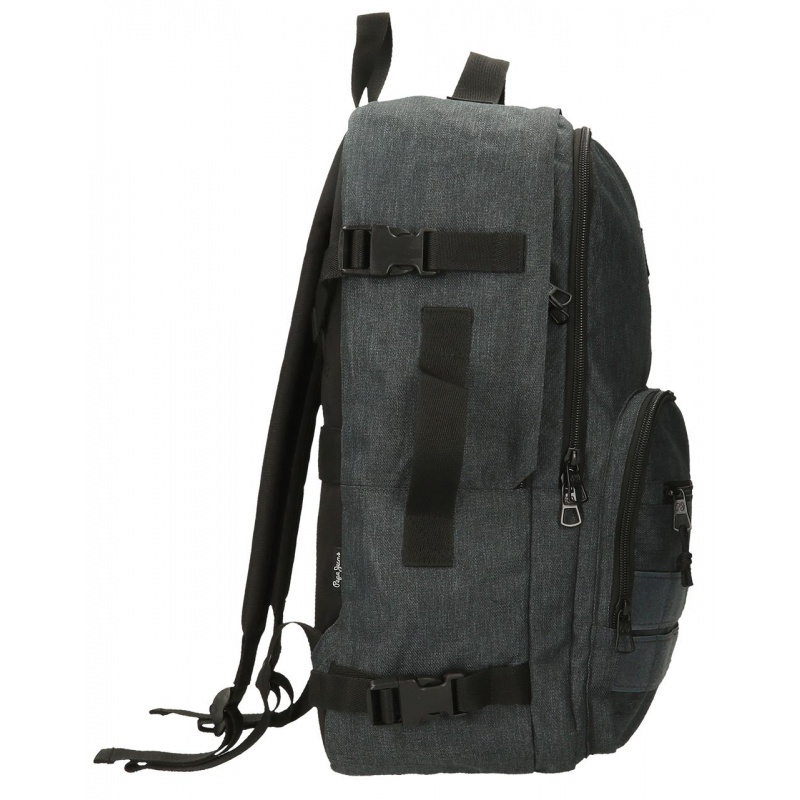 Cestovní batoh Pepe Jeans Aris Evergreen dark denim – dvoukomorový batoh na notebook 15,6"