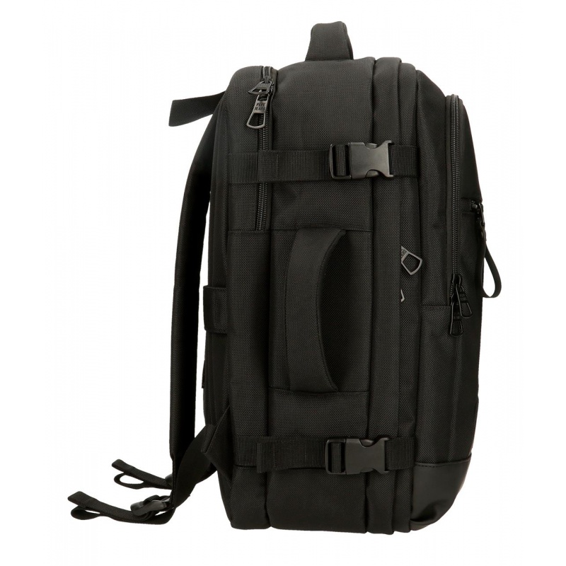 Cestovný batoh Pepe Jeans Bromley čierny | Kabínový batoh 17 l