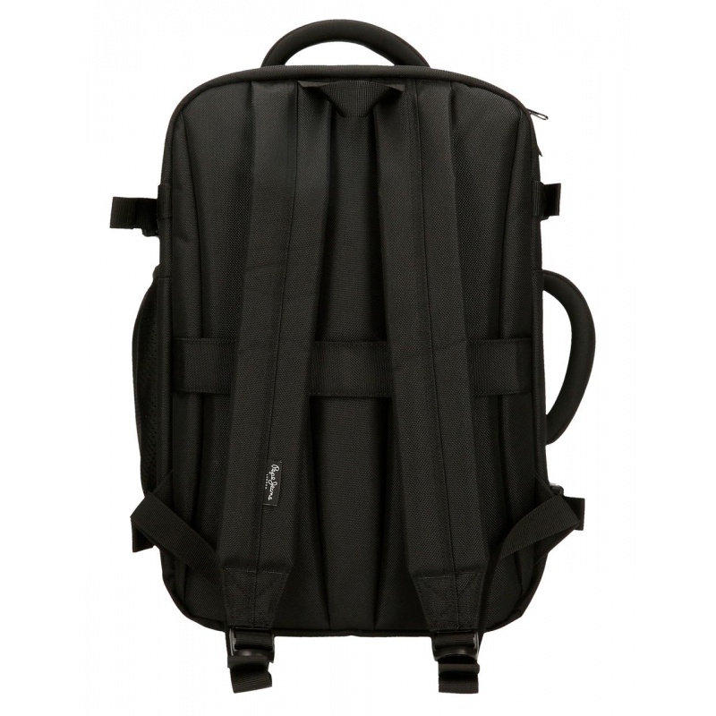 Cestovný batoh Pepe Jeans Bromley čierny | Kabínový batoh 17 l