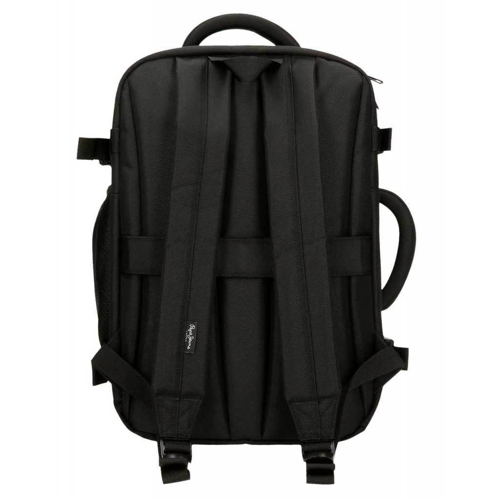 Cestovný batoh Pepe Jeans Bromley čierny | Kabínový batoh 17 l