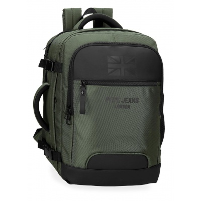 Cestovní batoh Pepe Jeans Bromley khaki | Kabinový batoh 17 l