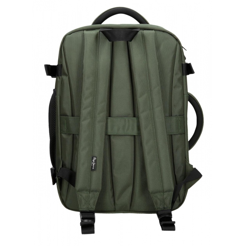 Cestovný batoh Pepe Jeans Bromley khaki | Kabínový batoh 17 l