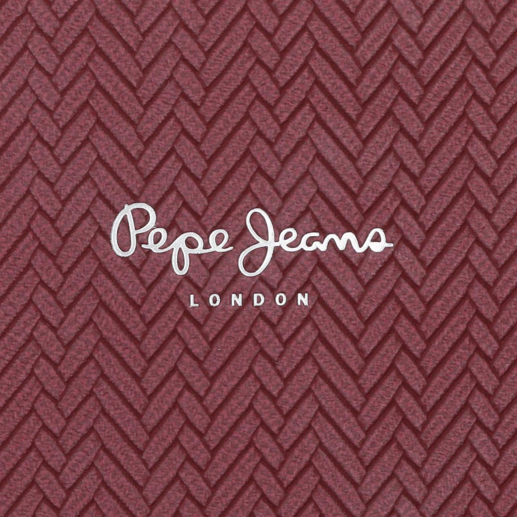PEPE JEANS ženský neseser bordový | štýlová kozmetická taštička
