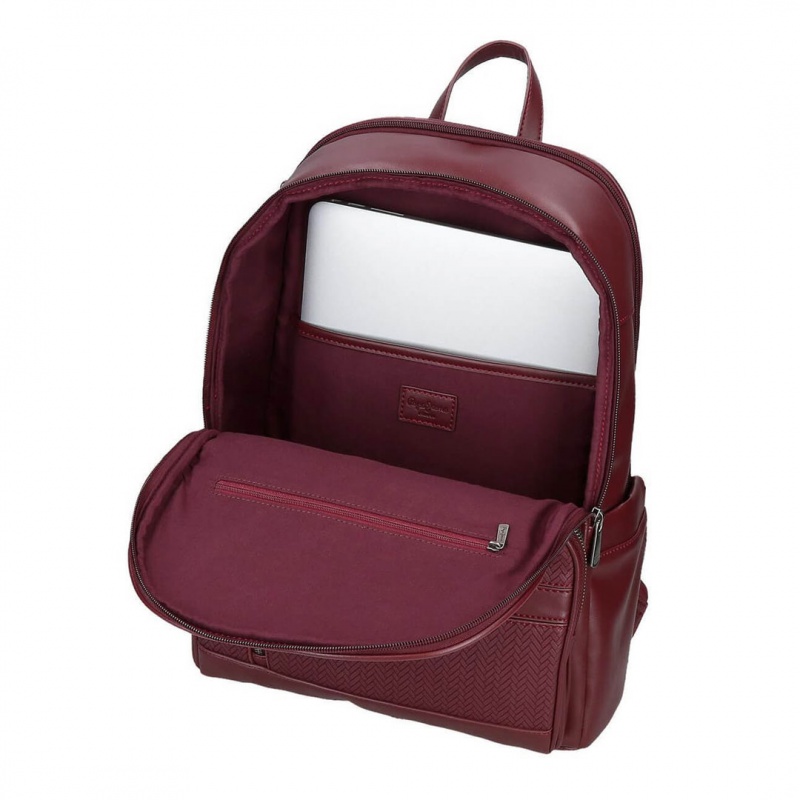 Batoh na notebook Pepe Jeans Sprig bordový | Elegantný 15"
