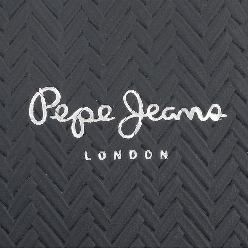 Peňaženka Pepe Jeans Sprig čierna – RFID ochrana