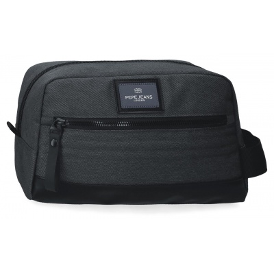Toaletní taška Pepe Jeans Whitton černá | Cestovní neseser