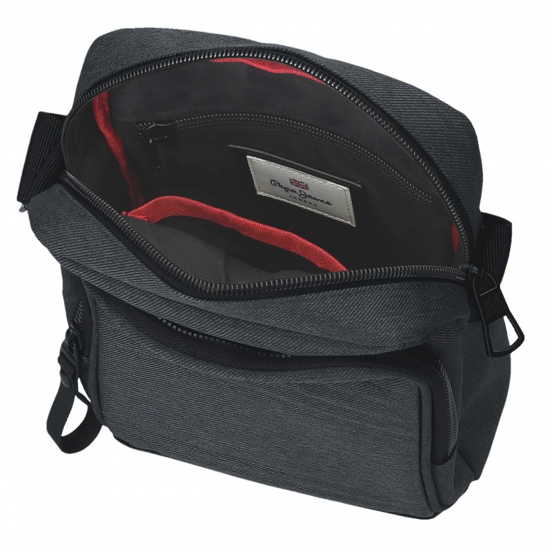 Pepe Jeans Whitton střední crossbody taška - černá | Praktická bandolera