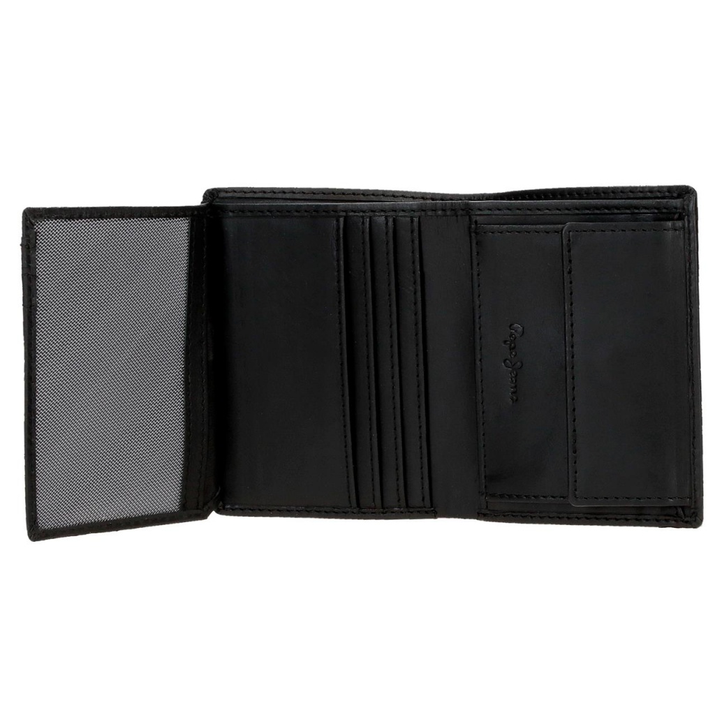 Pánska peňaženka Pepe Jeans Hudson čierna | Kožená RFID