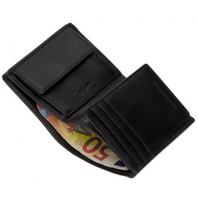 Pánska peňaženka Pepe Jeans Hudson čierna | Kožená RFID