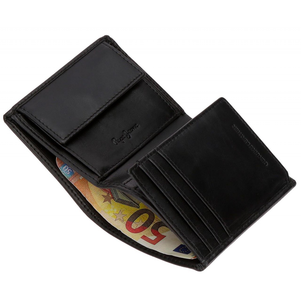 Pánska peňaženka Pepe Jeans Hudson čierna | Kožená RFID