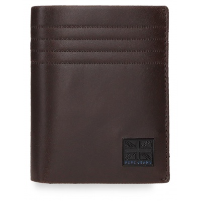 Pánská peněženka Pepe Jeans Hudson hnědá | Kožená RFID