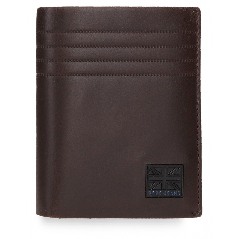 Pánská peněženka Pepe Jeans Hudson hnědá | Kožená RFID