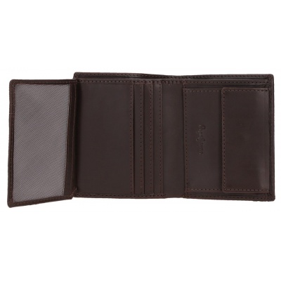 Pánská peněženka Pepe Jeans Hudson hnědá | Kožená RFID