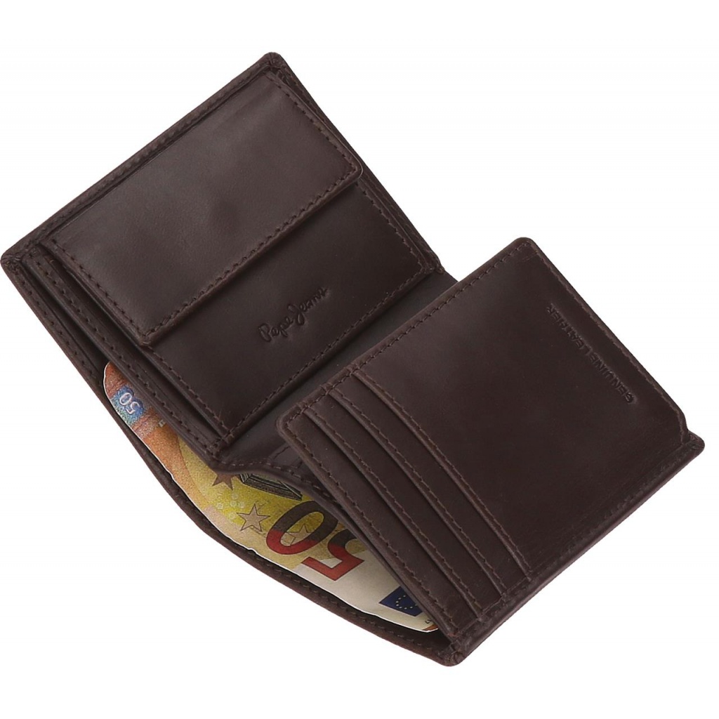 Pánska peňaženka Pepe Jeans Hudson hnedá | Kožená RFID