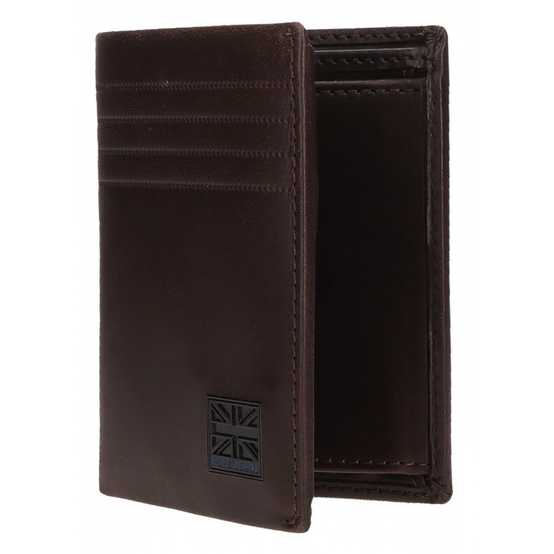 Pánská peněženka Pepe Jeans Hudson hnědá | Kožená RFID