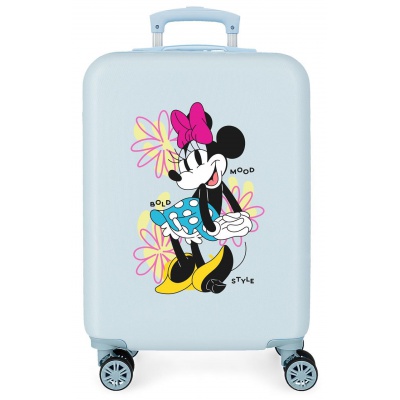 Kabinový kufr Disney Minnie Bold modrý 55 cm