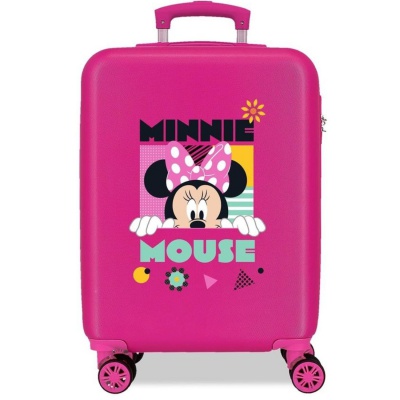 Kabinový kufr Disney Minnie Geometric Fuchsia 55 cm