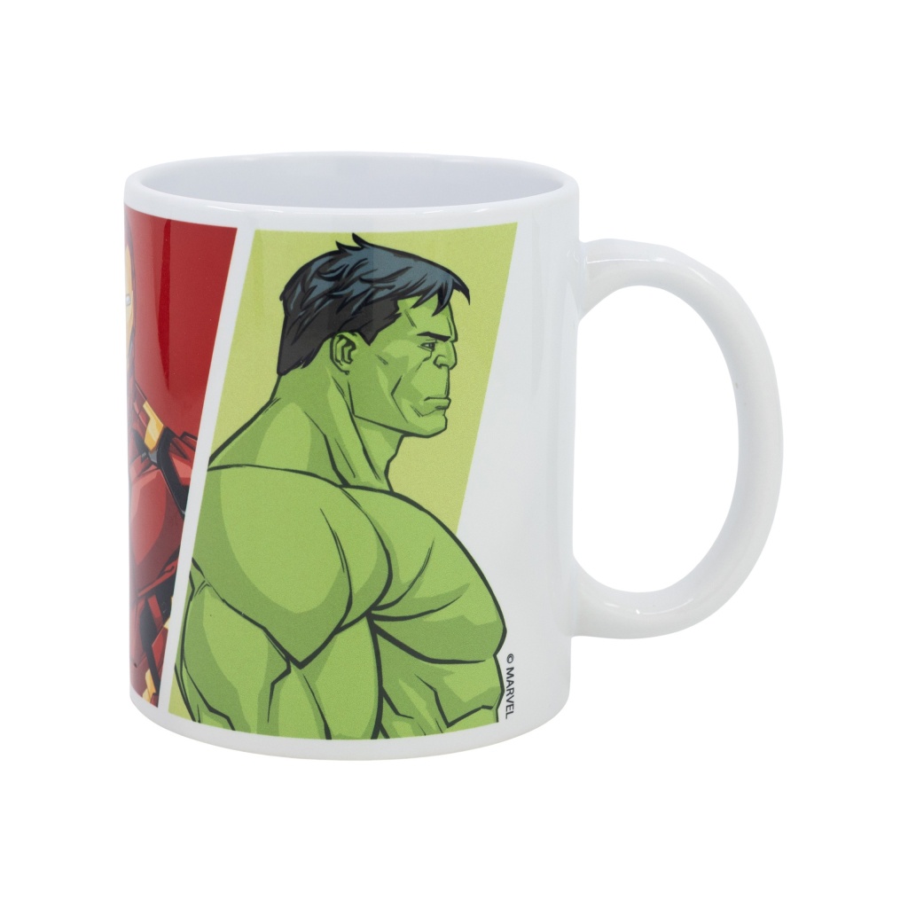 Keramický hrnček Avengers Group Collage 325 ml v krabičke