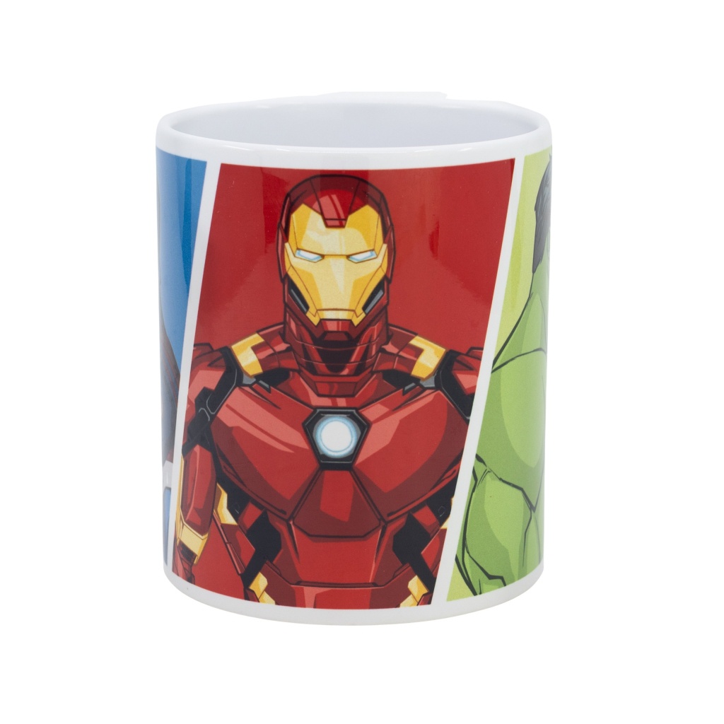 Keramický hrnček Avengers Group Collage 325 ml v krabičke