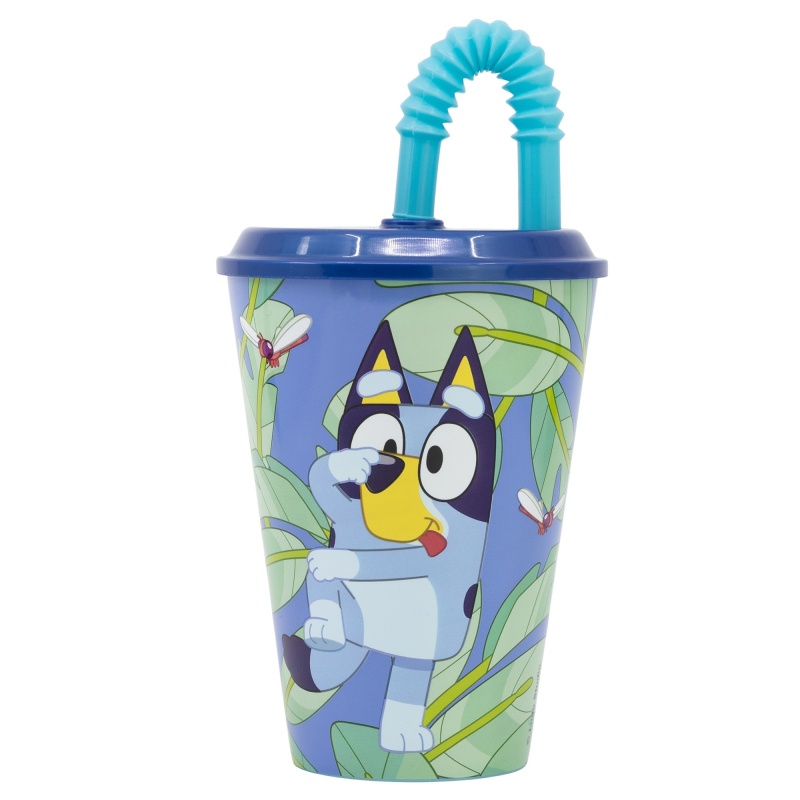 Detský pohár Bluey so slamkou Easy 430 ml | BPA free