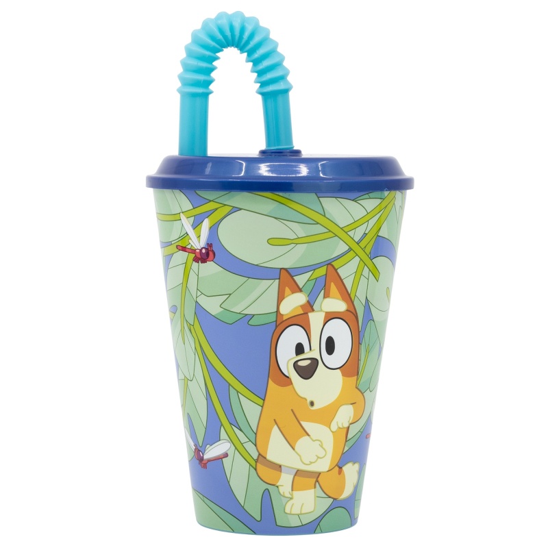 Detský pohár Bluey so slamkou Easy 430 ml | BPA free