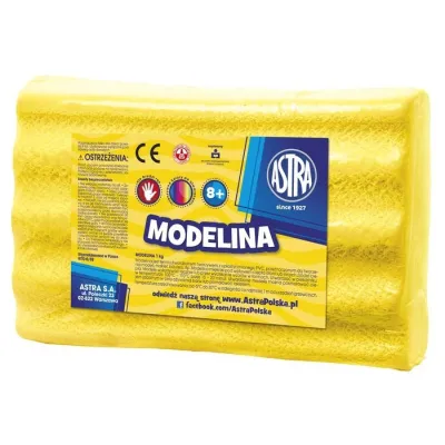 ASTRA Modelovacia hmota do rúry MODELINA 1kg Žltá, 304111011 ASTRA Modelovacia hmota do rúry MODELINA 1kg Žltá, 304111011