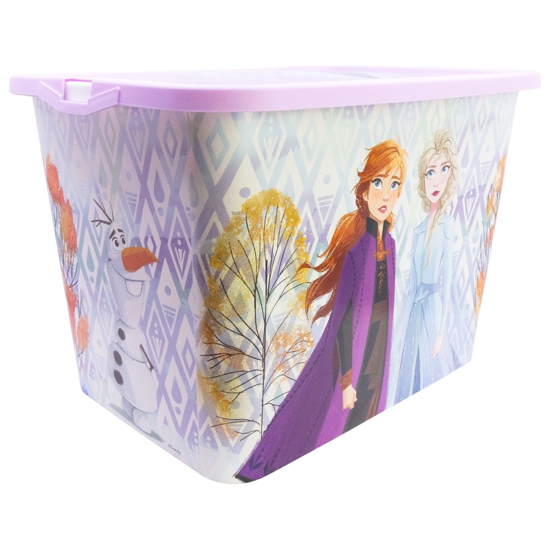 Plastový úložný box Frozen 23 ls klikacím víkem | Dětské úložné boxy