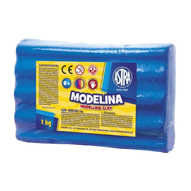 ASTRA Modelovací hmota do trouby MODELINA 1kg Modrá, 304111010 ASTRA Modelovací hmota do trouby MODELINA 1kg Modrá, 304111010