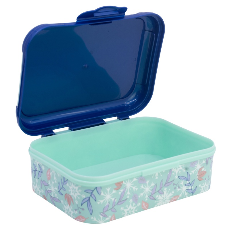 Plastový desiatový box Frozen Snowy Tale s klipovým uzáverom