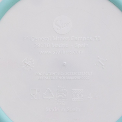 Detský protišmykový jedálenský set Frozen Premium Bicolor – 5 dielov