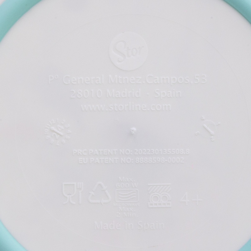 Detský protišmykový jedálenský set Frozen Premium Bicolor – 5 dielov