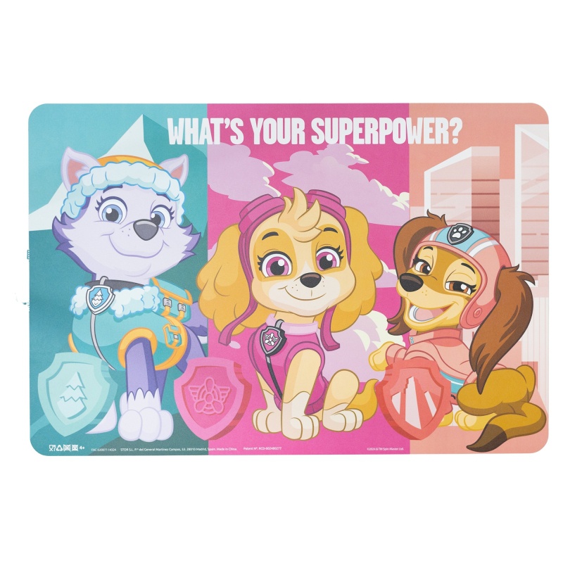 Dětské prostírání Paw Patrol Girl Superpowers