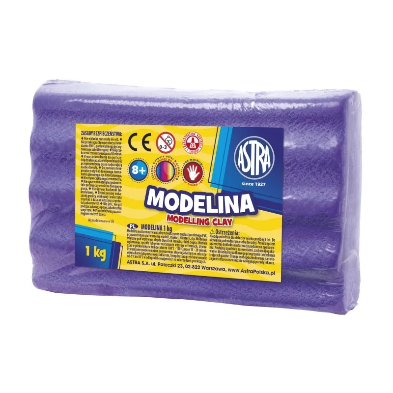 ASTRA Modelovací hmota do trouby MODELINA 1kg Fialová, 304111003 ASTRA Modelovací hmota do trouby MODELINA 1kg Fialová, 304111003