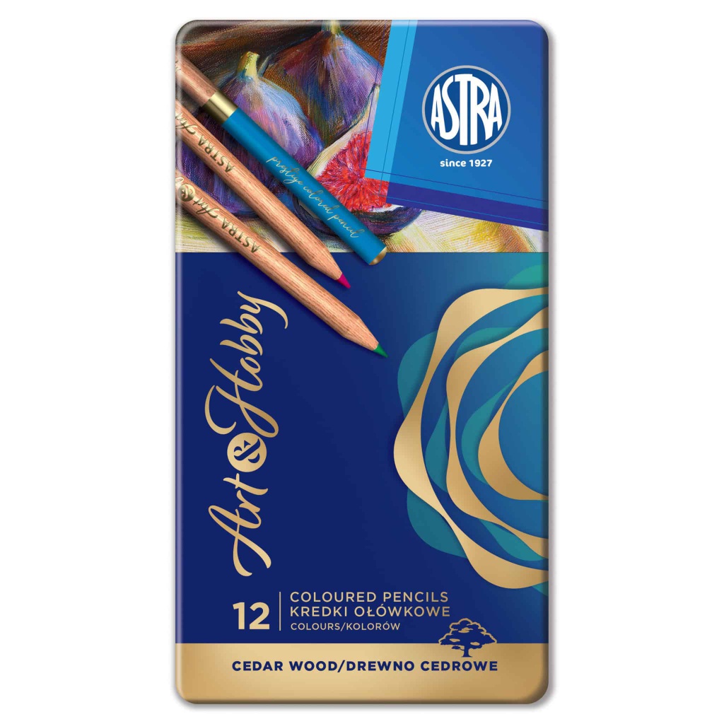 ASTRA PRESTIGE Umělecké barvičky z cedrového dřeva 12ks, 312117001