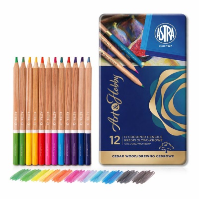 ASTRA PRESTIGE Umělecké barvičky z cedrového dřeva 12ks, 312117001