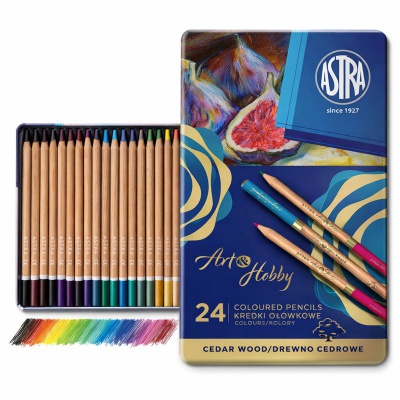 ASTRA PRESTIGE Umělecké barvičky z cedrového dřeva 24ks, 312117002