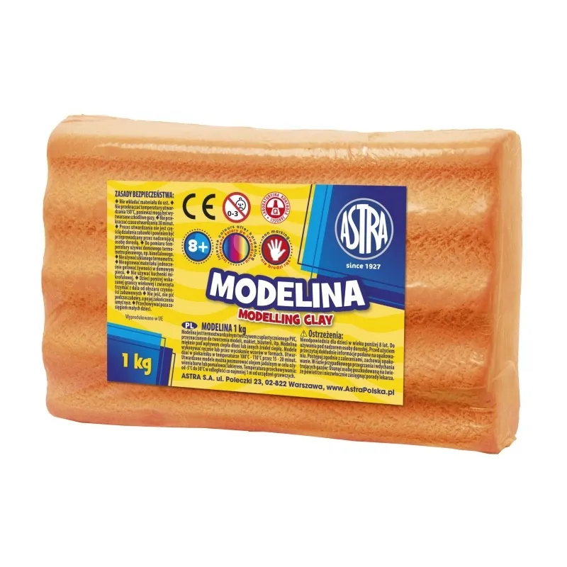 ASTRA Modelovací hmota do trouby MODELINA 1kg Oranžová, 304111006 ASTRA Modelovací hmota do trouby MODELINA 1kg Oranžová, 304111006