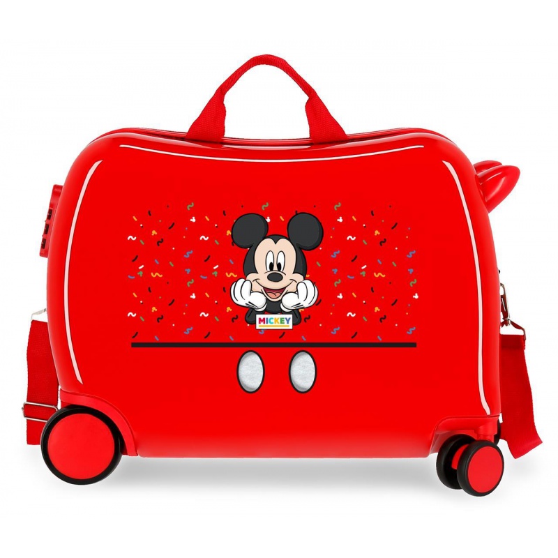 Dětský kufr Disney Mickey Mouse It a Mickey Thing červený – 34 l