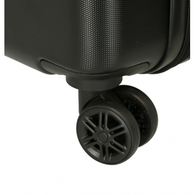 Kabínový kufor Mickey Mouse Mickey Studs ABS čierny – 34 l