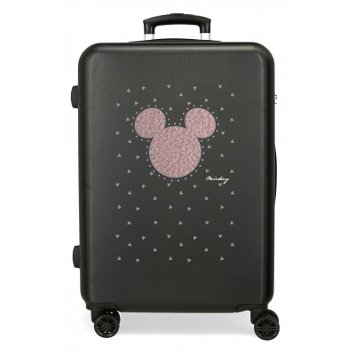 Stredný kufor Mickey Mouse Mickey Studs ABS čierny – 56 l