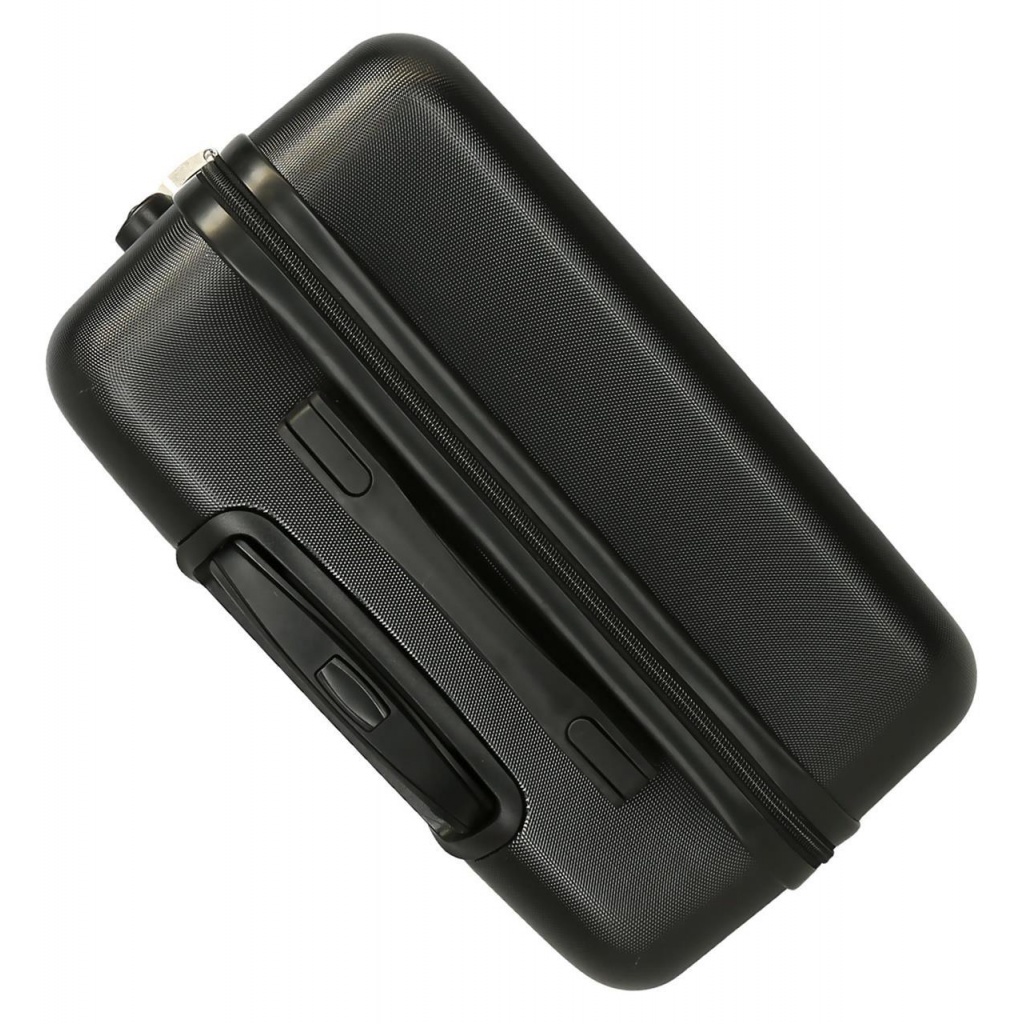 Střední kufr Mickey Mouse Mickey Studs ABS černý – 56 l