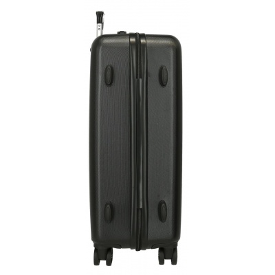 Sada kufrů Mickey Mouse Mickey Studs - ABS, černá, kabinový + střední