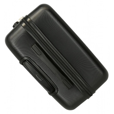 Sada kufrů Mickey Mouse Mickey Studs - ABS, černá, kabinový + střední