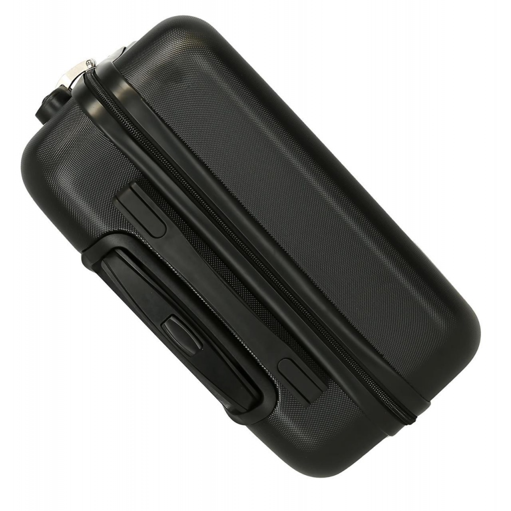 Sada kufrů Mickey Mouse Mickey Studs - ABS, černá, kabinový + střední