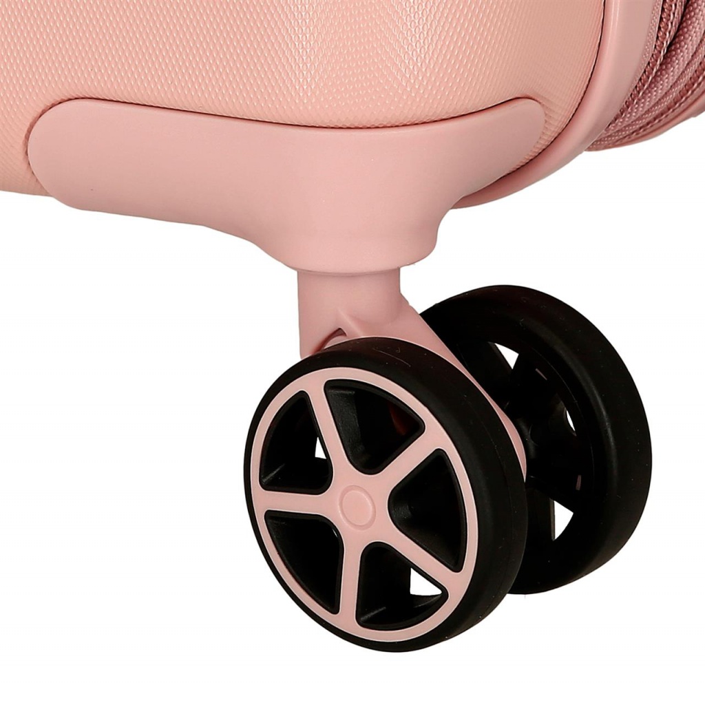 Cestovný kufor Mickey Mouse Good Trip – ružový 55 cm | ABS, 37 l