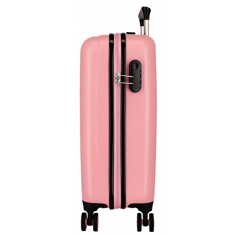 Luxusný cestovný kufor Minnie Mouse Heads 55 cm | Kabínový ABS kufor